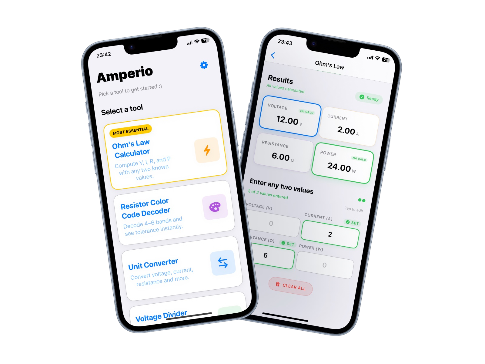 Amperio - Electrical Engineering Calculator